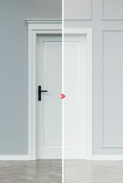 Set cornisa si capitel din MDF pentru usi de interior - Modul Retro [8]