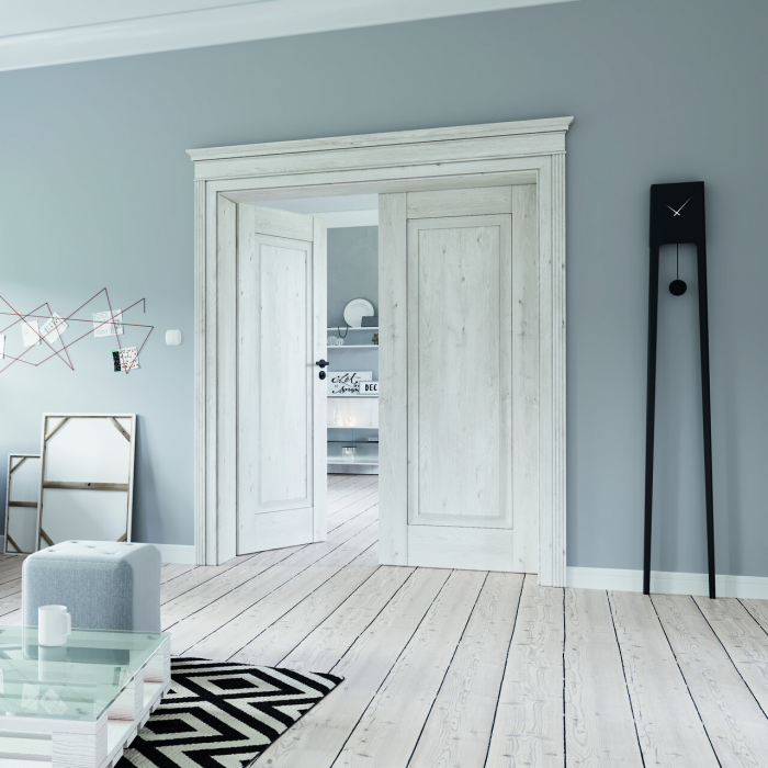 Set cornisa si capitel din MDF pentru usi de interior - Modul Retro [5]