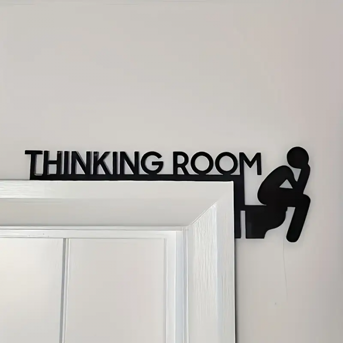 Placuta decorativa usa baie - 'Thinking Room' - Dreapta [2]