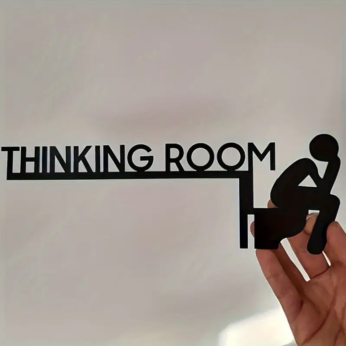 Placuta decorativa usa baie - 'Thinking Room' - Dreapta [3]