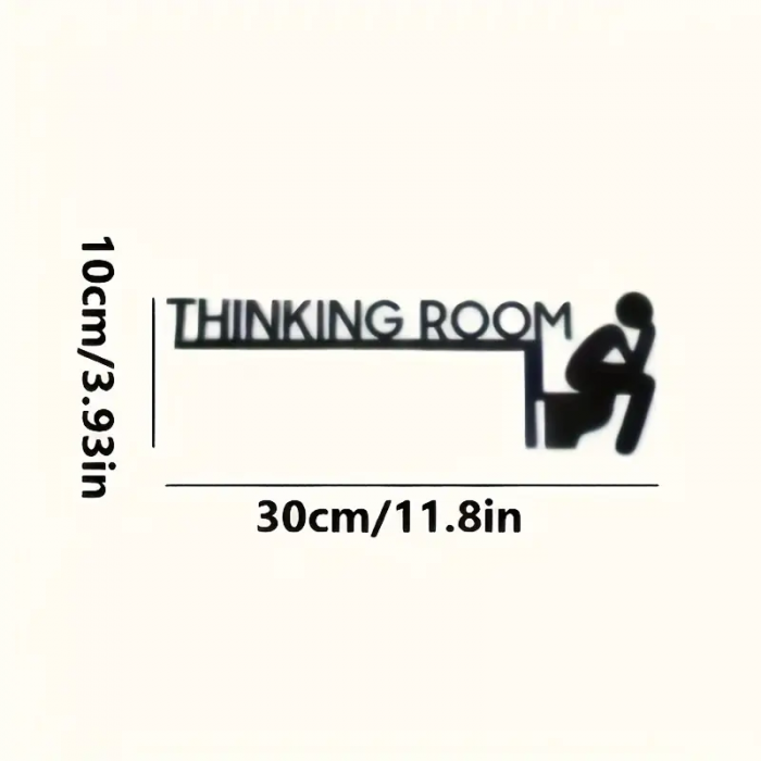 Placuta decorativa usa baie - 'Thinking Room' - Dreapta [4]