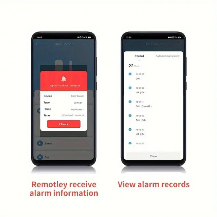 Senzor usa / fereastra SMART Wi-fi cu notificare in timp real pe telefonul mobil [3]