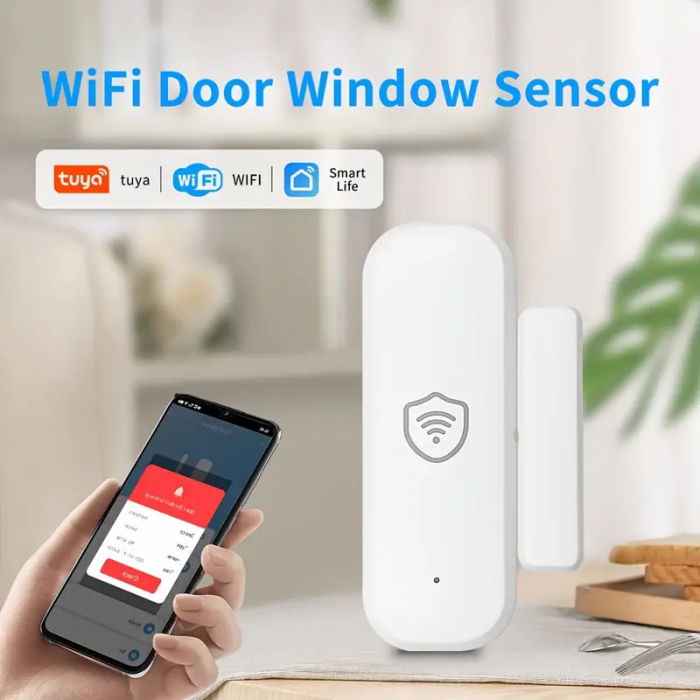 Senzor usa / fereastra SMART Wi-fi cu notificare in timp real pe telefonul mobil [7]