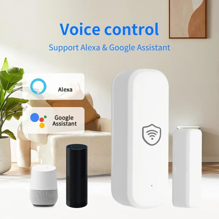 Senzor usa / fereastra SMART Wi-fi cu notificare in timp real pe telefonul mobil [5]