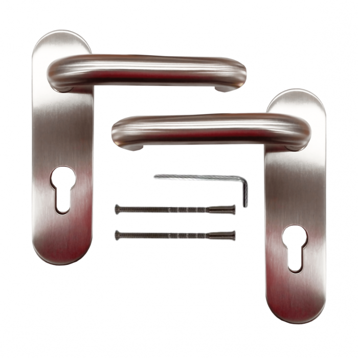 Maner Antifoc din Inox PZ maner+maner cu schild [2]