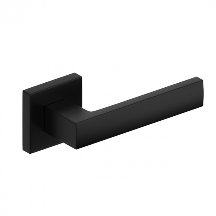 Maner QUBIK negru mat si rozeta patrata PZ / BB / WC [3]