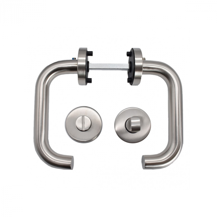 Maner UFORM din inox si rozeta PZ / BB / WC rotunda 50 mm [2]