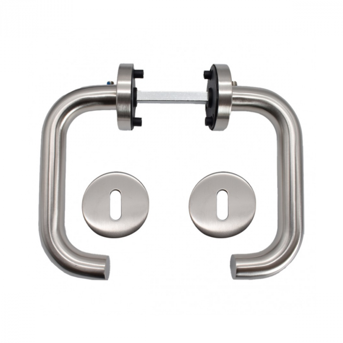 Maner UFORM din inox si rozeta PZ / BB / WC rotunda 50 mm [2]
