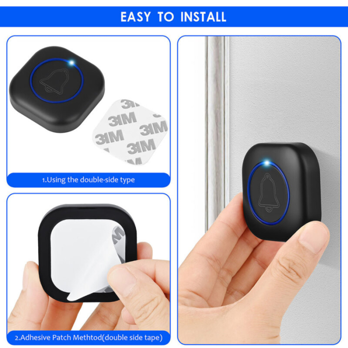 Sonerie usa Wireless - Smart - Doorbell - Acoperire 150m [6]