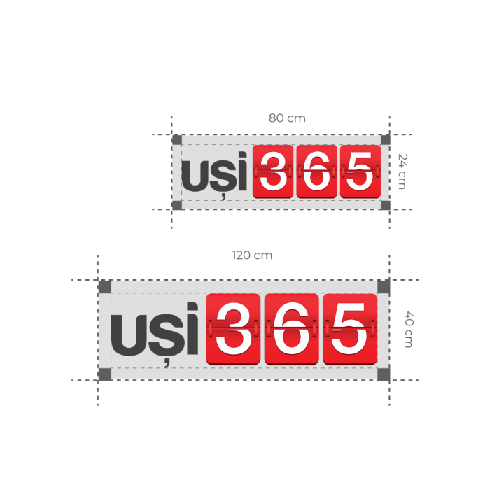 Sticker autocolant van mediu logo USI365 [3]