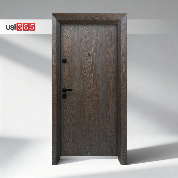 Usa antiefractie RC3 intrare apartament FORTUNA365 – Bicolora Alb Interior / Stejar Nobil Exterior [2]