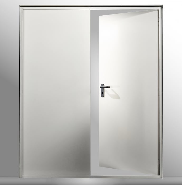 Usa metalica dubla blat 65 mm din otel si izolatie termica / vata minerala - RAL 7016/ Gri Antracit [4]