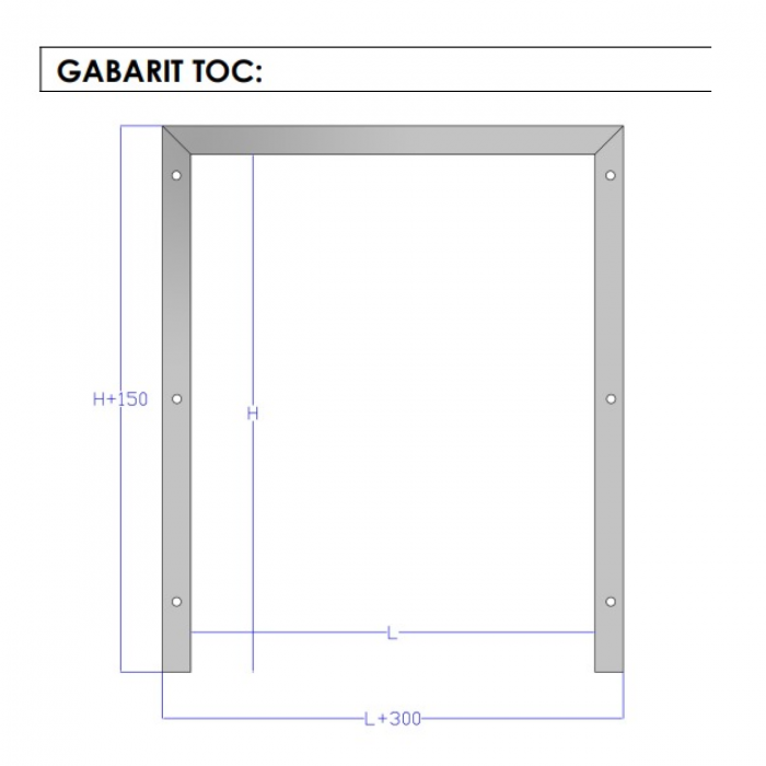 Usa camera frigorifica batanta pentru refrigerare - Poliuretan 70 - Cu balamale - RAL 9010 [6]