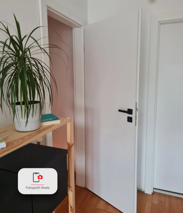 Usa de interior Alb CPL cu toc metalic / toc reglabil HDF Folie Decor [4]