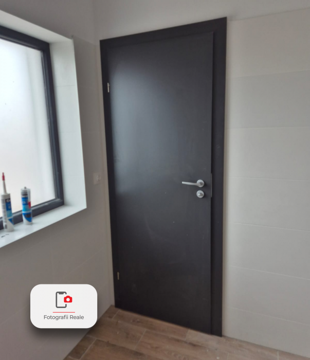 Usa de interior Alb CPL cu toc metalic / toc reglabil HDF Folie Decor [2]