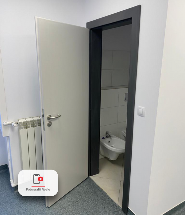 Usa de interior Alb CPL cu toc metalic / toc reglabil HDF Folie Decor [3]
