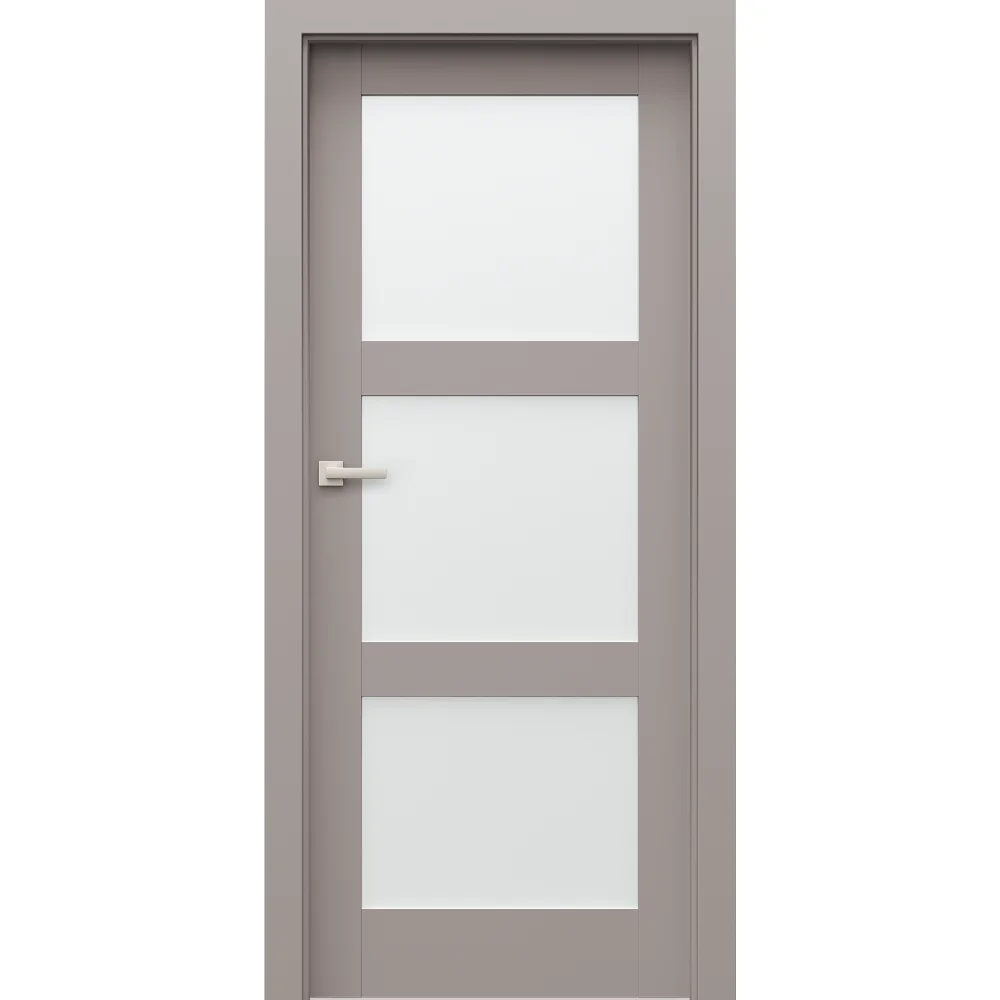 Usa cu toc reglabil HDF PORTA GRANDE - Model B3 cu sticla mata [1]