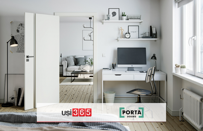 Usa de interior HDF PORTA FOCUS PREMIUM cu toc reglabil - Model 4A - Vopsea UV Premium [4]