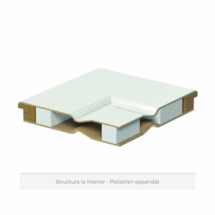 Usa cu toc reglabil HDF PORTA LONDRA Model B finisajt neted / Vopsea UV Premium / Standard [3]