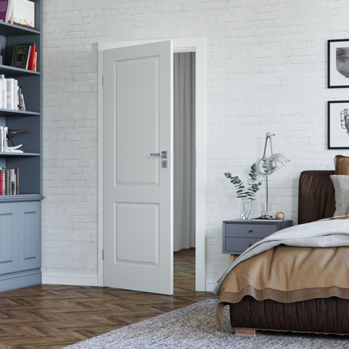 Usa cu toc reglabil HDF PORTA ROYAL Model P finisaj neted / Vopsea Premium [2]