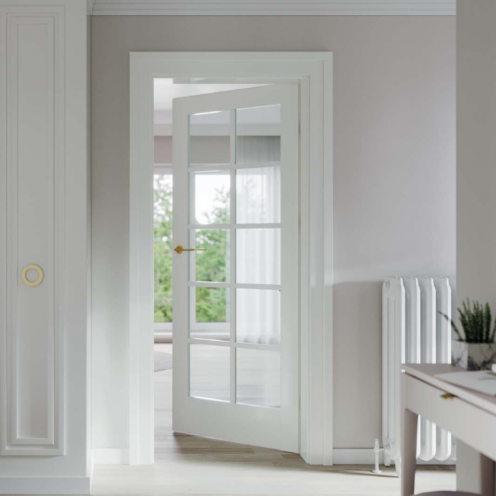 Usa de interior cu toc reglabil HDF PORTA VERRO V1 -Finisaj Lacuit Premium [2]