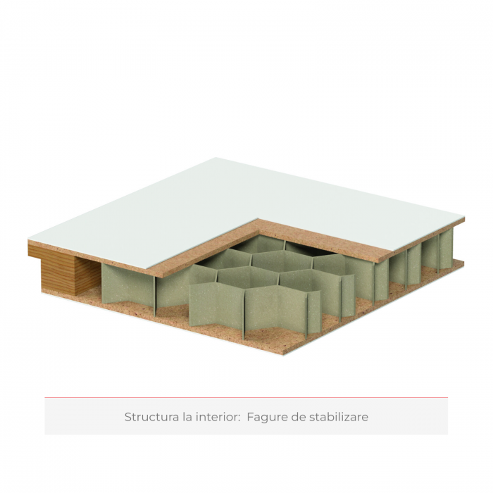 Usa de interior cu toc fix sau reglabil HDF/PAL - Culoare Alb [2]