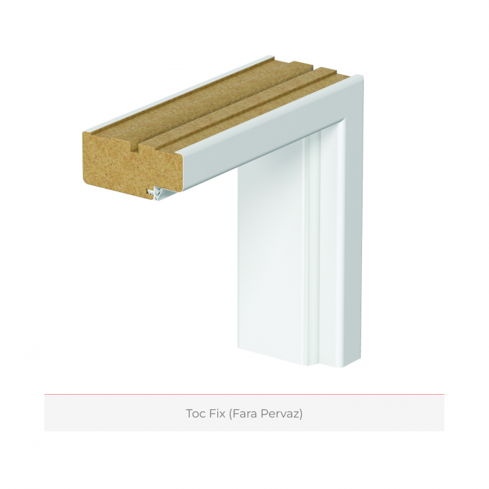 Pachet 25 x Usa de interior cu toc fix sau reglabil HDF/PAL - Culoare Alb [3]