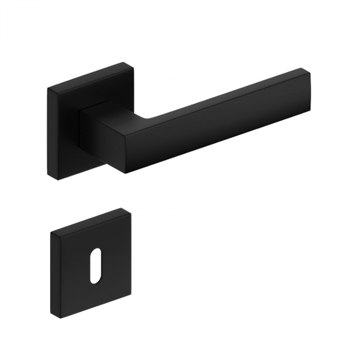 Usa de interior stil Scandinav cu toc metalic negru mat [8]