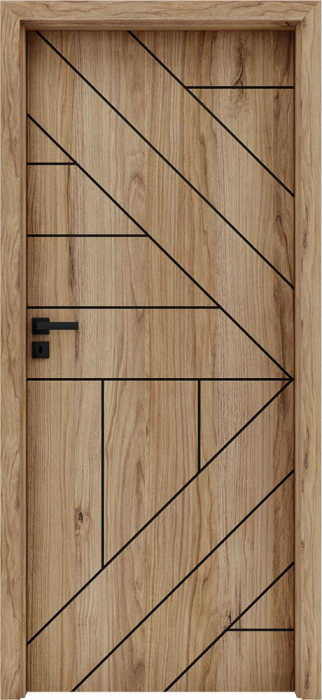 Usa de interior cu toc reglabil HDF - Frezaje decorative [1]