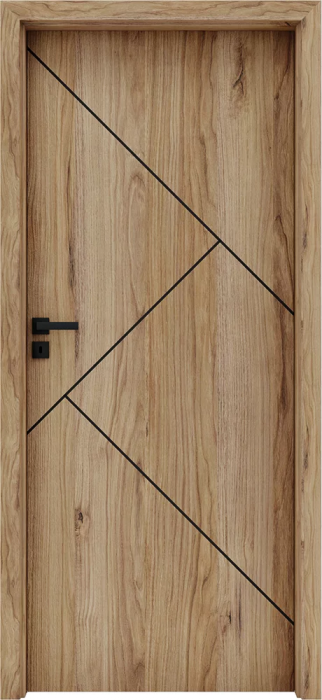 Usa de interior cu toc reglabil HDF - Frezaje decorative [3]