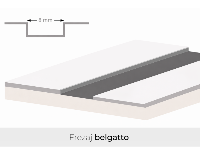Usa de interior cu toc reglabil HDF - Frezaje decorative [6]