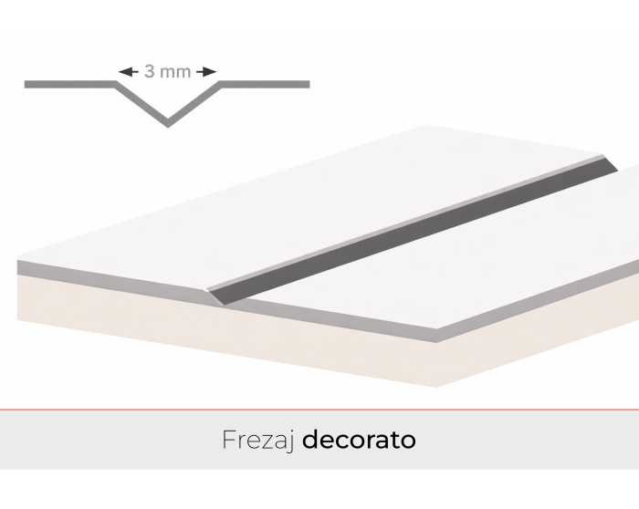Usa de interior cu toc reglabil HDF - Frezaje decorative [5]
