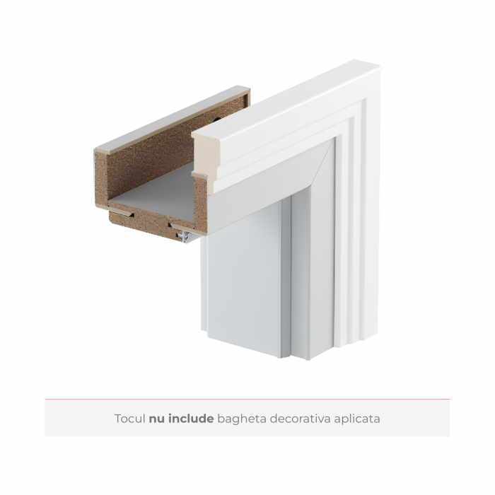 Usa de interior cu toc reglabil HDF PORTA IMPERIAL Model 1 -Finisaj Vopsea UV Premium Plus [8]