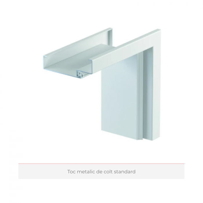 Usa de interior HPL 0.7 Alb cu toc metalic / toc reglabil decor - Suprafata Antimicrobiana [5]