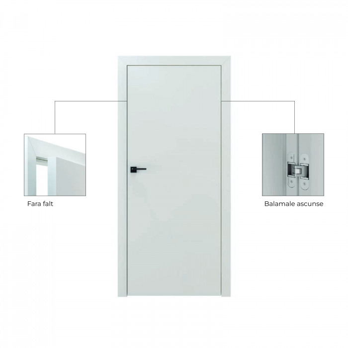 Usa de interior PORTA RESIST cu finisaj de furnir din lemn - Model E.1 [3]