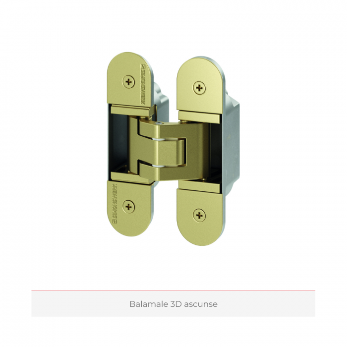Usa de interior PORTA DESIRE cu insertii metalice aurii - Model 5 [7]