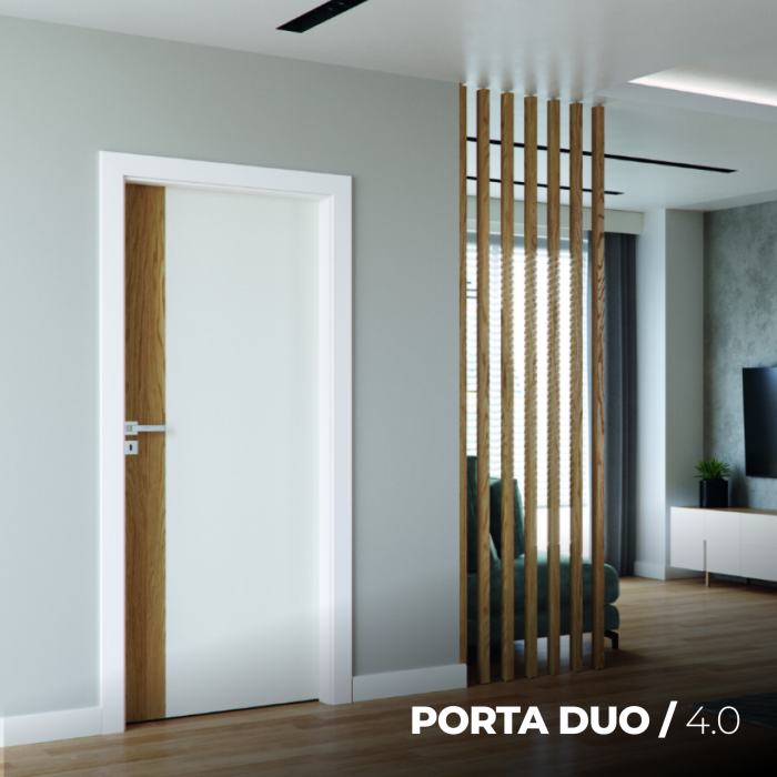 Usa de interior PORTA DUO din pal tubular si insertii de furnir natural - Model 4.0 [2]