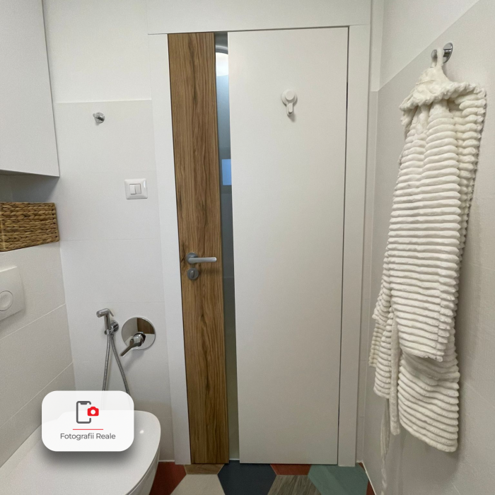 Usa de interior PORTA DUO din pal tubular si insertii de furnir natural - Model 4.A [5]