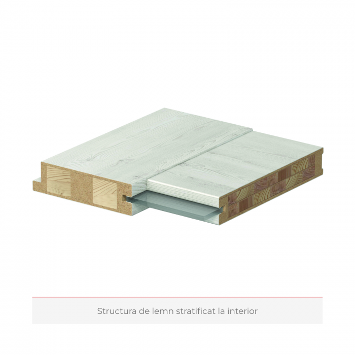 Usa de interior PORTA INSPIRE din lemn stratificat si toc cu modul retro - Model A0 [6]