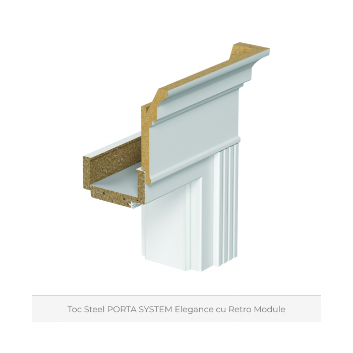 Usa de interior PORTA INSPIRE din lemn stratificat si toc cu modul retro - Model A0 [4]