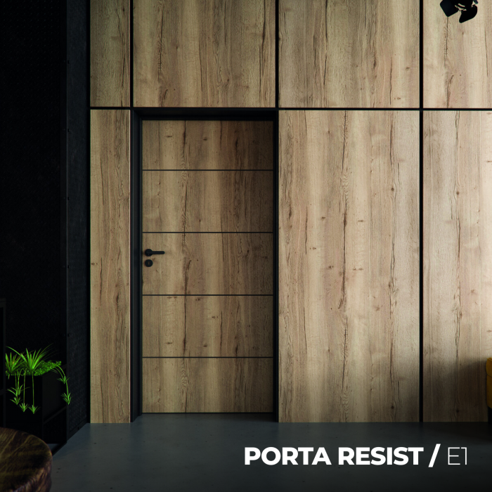 Usa de interior PORTA RESIST cu finisaj de furnir din lemn - Model E.1 [2]