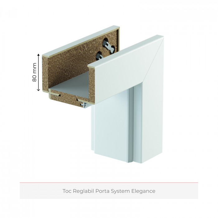 Usa de interior PORTA RESIST cu finisaj de furnir din lemn - Model E.1 [6]