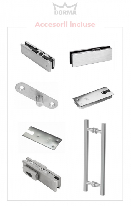 Usa de sticla pivotanta 1500 x 2000 - sticla clara 10 mm [2]