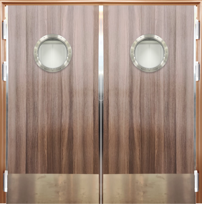 Usa dubla flip-flap restaurant bucatarie cu geam hublou - dublu batanta cu deschidere 180 grade [1]