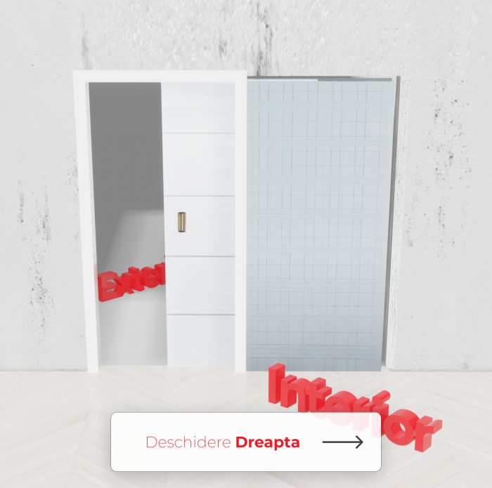 Usa glisanta cu model HDF incastrata in perete - Colectia DECOR 4.2 [14]