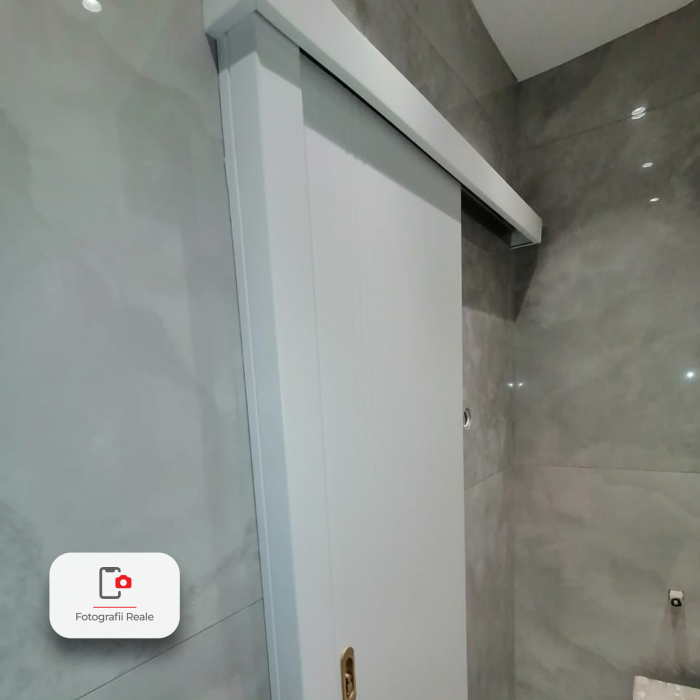 Usa glisanta Porta Decor cu incuietoare si toc porta tunel -Alb [5]