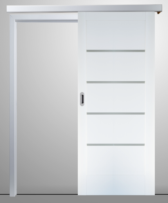 Usa glisanta PORTA VERTE HOME G4 aplicata pe perete Alb [2]