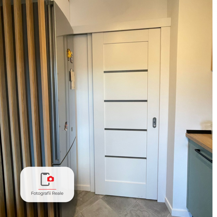 Usa glisanta PORTA VERTE HOME G4 aplicata pe perete Alb [3]