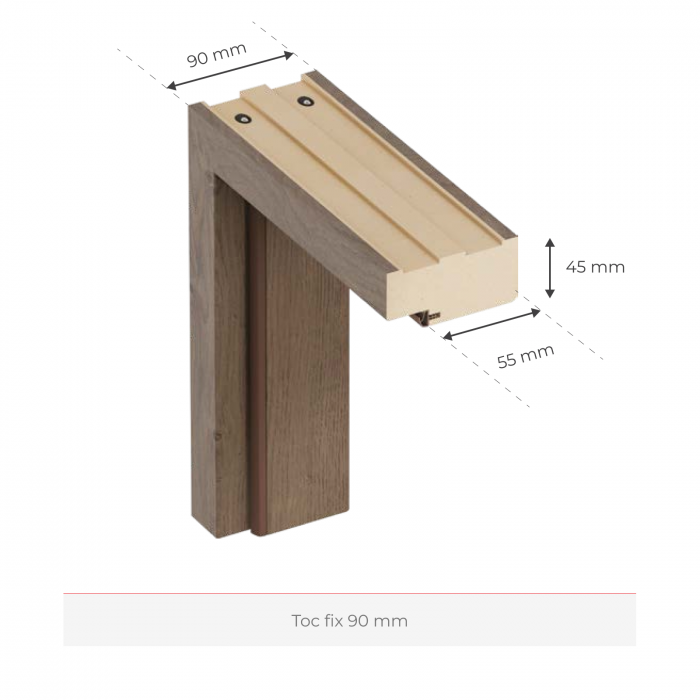 Usa interior Alba HDF cu toc reglabil din MDF/PAL - Colectia STENOIR Alb 7.2 [6]