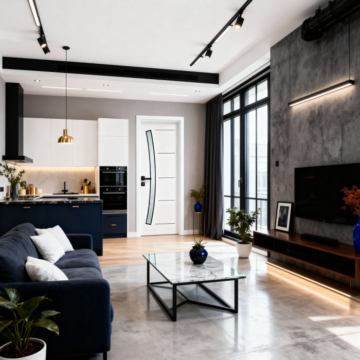 Usa interior Alba HDF cu toc reglabil din MDF/PAL - Colectia STENOIR Alb 7.0 [2]